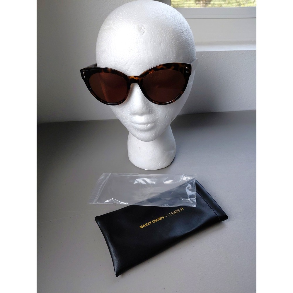 Saint Owen x Curateur WYLDE Tortoise Shell Sunglasses NEW Brown‎ Quiet Luxury